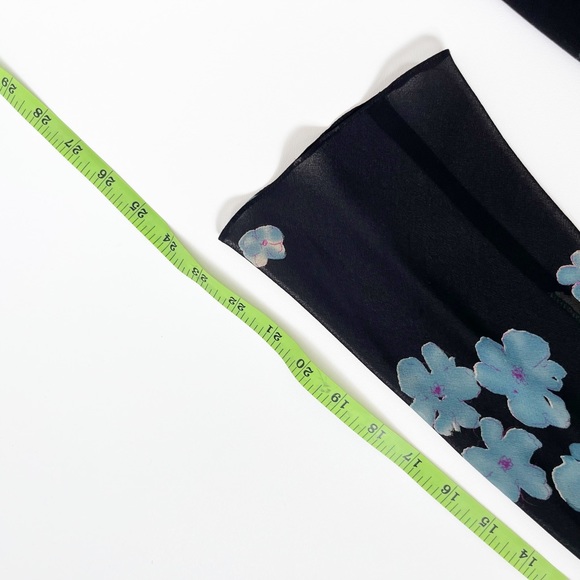 100% Silk Floral MIDI Dress Size 6 - Picture 13 of 15